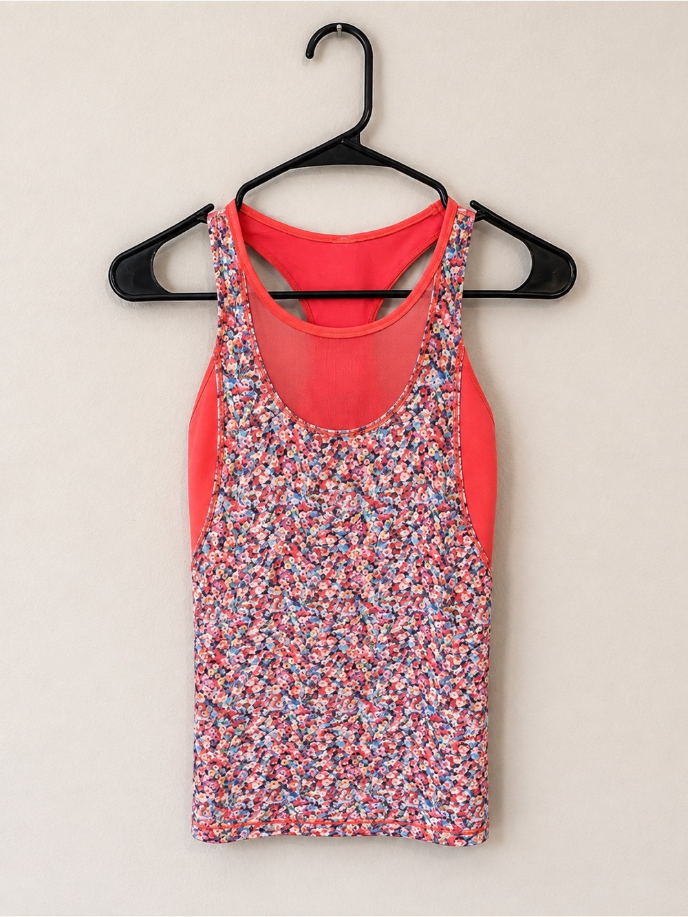 lululemon athletica Coral Floral Racerback Tank